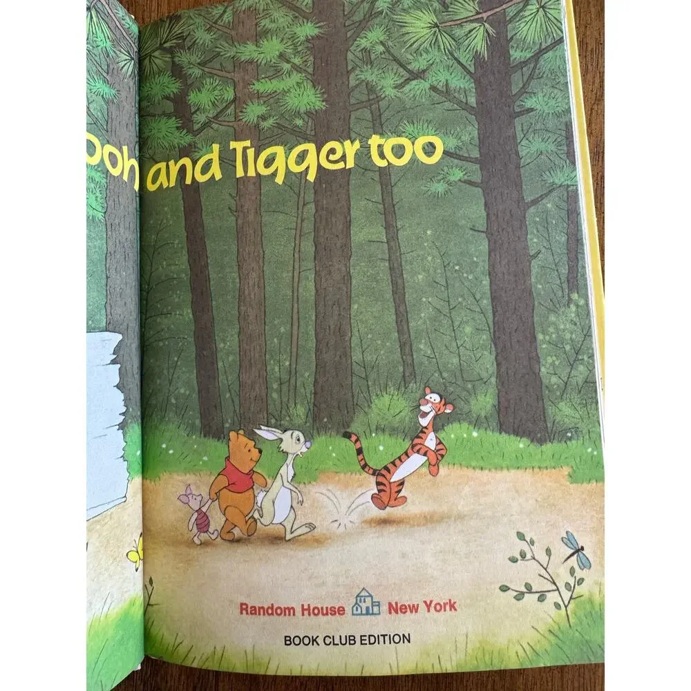 Vintage Disney Winnie the Pooh and Tigger Too Hardcover Book 1975 BCE
